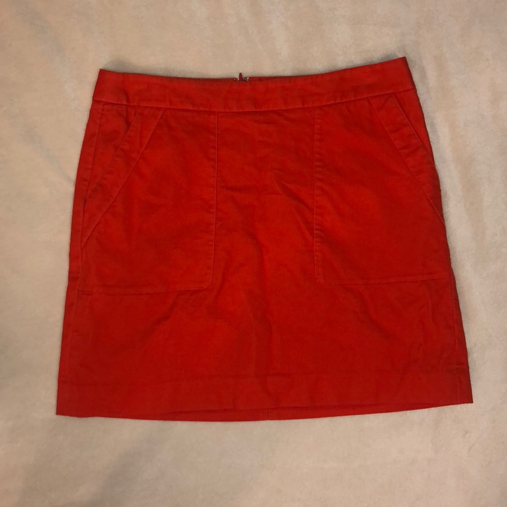 Loft brand High waisted coral skirt